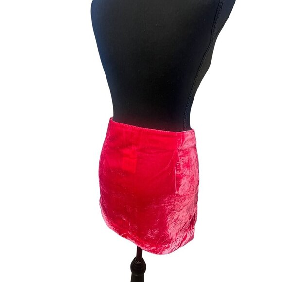 FREE PEOPLE ANNALISE VELVET MINI, WITH SLIT ON THE SIDE, Bewitched, DARK ROMANCE - Picture 8 of 8